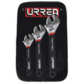 Urrea Adjustable Wrench with rubber grip set of 3 pieces 795G